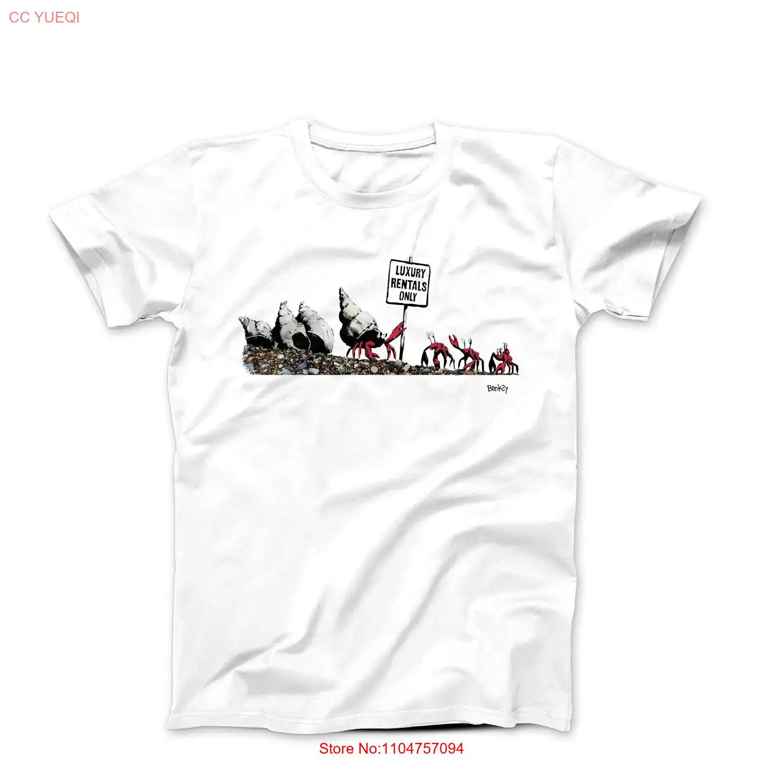 Vintage Fashion Rental - เสื้อยืด Banksy Luxury Rentals Only Street