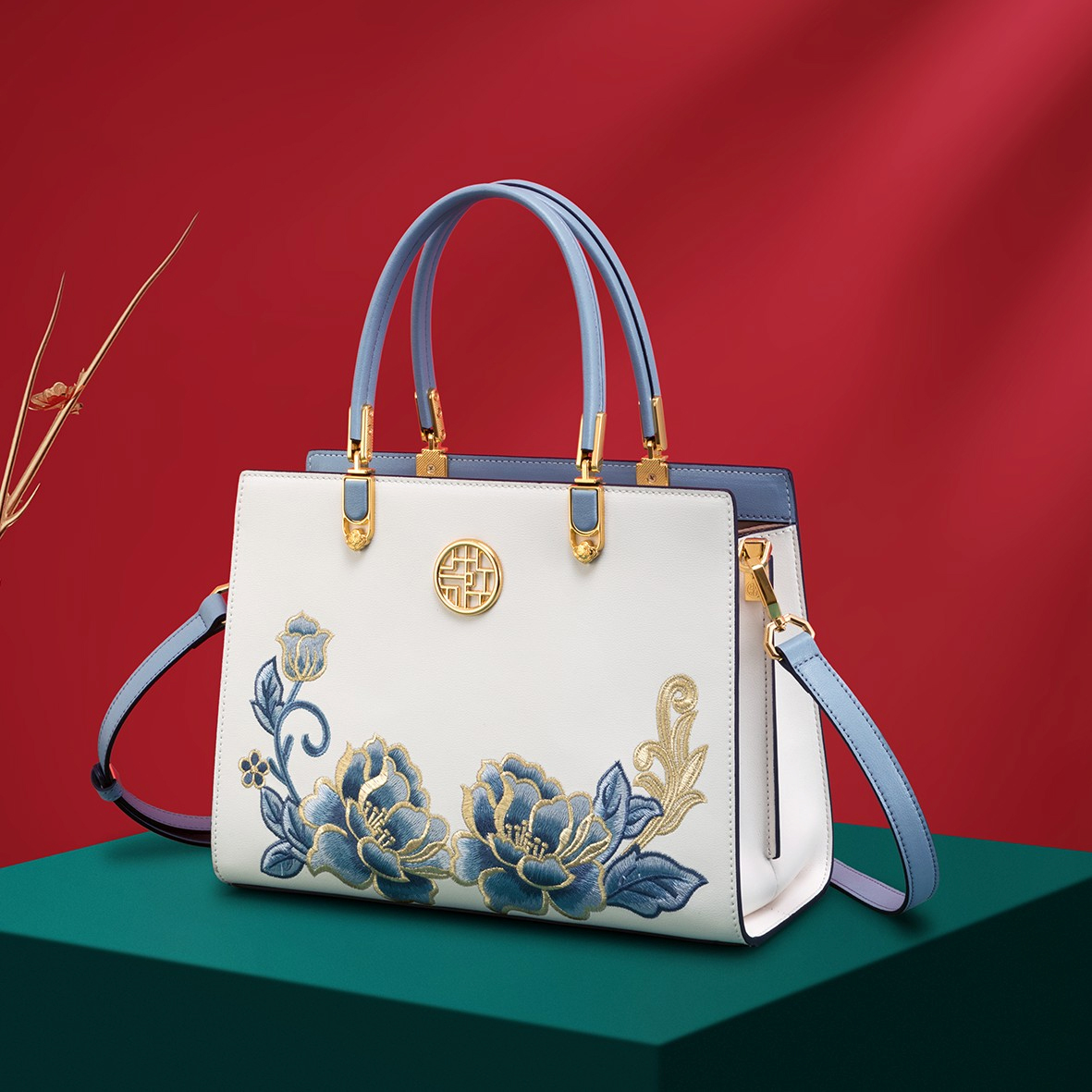 Vintage Fashion In Chinese - โรวอนกระเป๋าถือ กระเป๋าถือปักลายจีน กระเป๋าสะพายข้างแฟชั่น กระเป๋าสะพายสไตล์วินเทจสำหรับผู้หญิง กระเป๋าคุณแม่สุดหรู