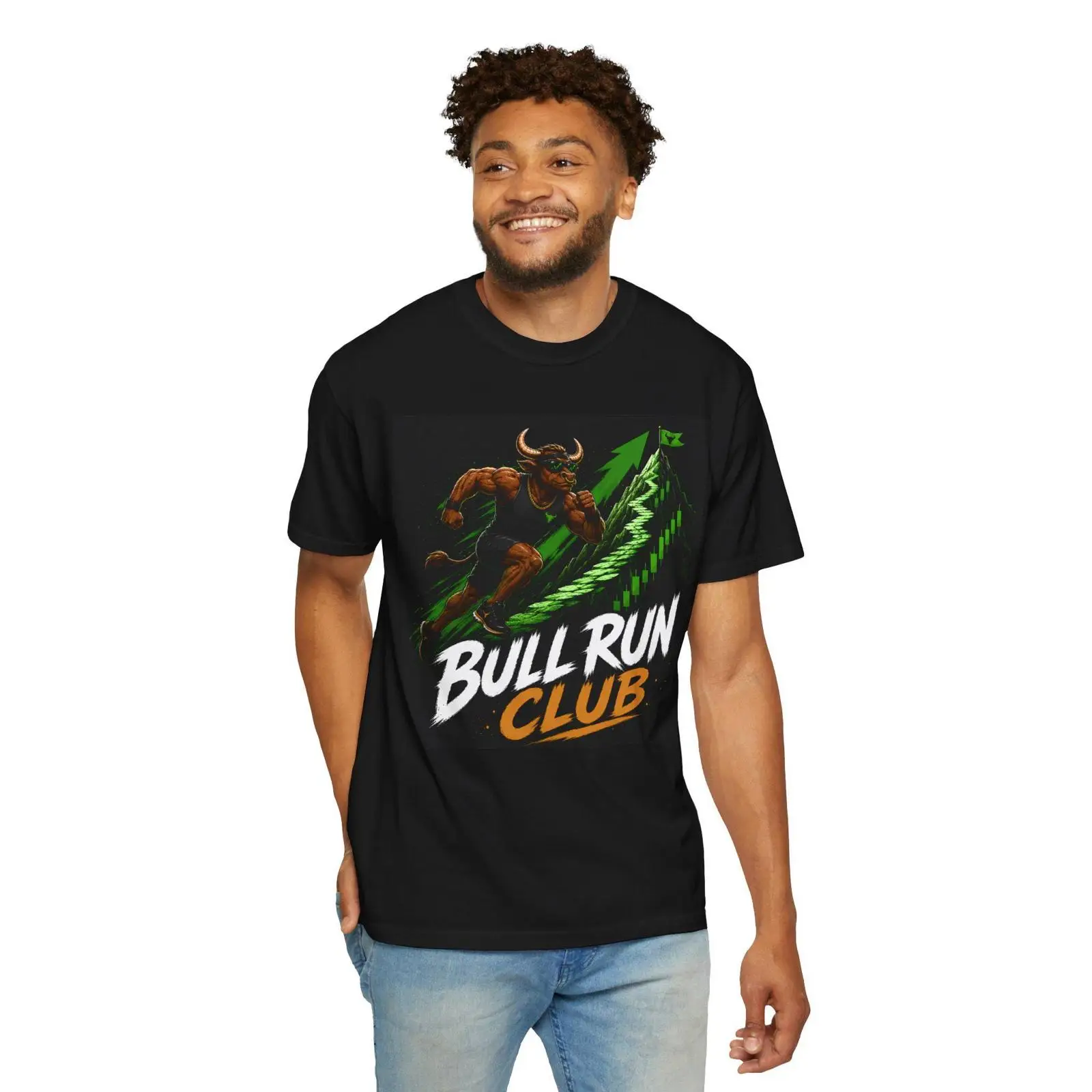 Vintage Fashion Market - เสื้อยืด Bull Run Club ลายตลาดหุ้น วินเทจ