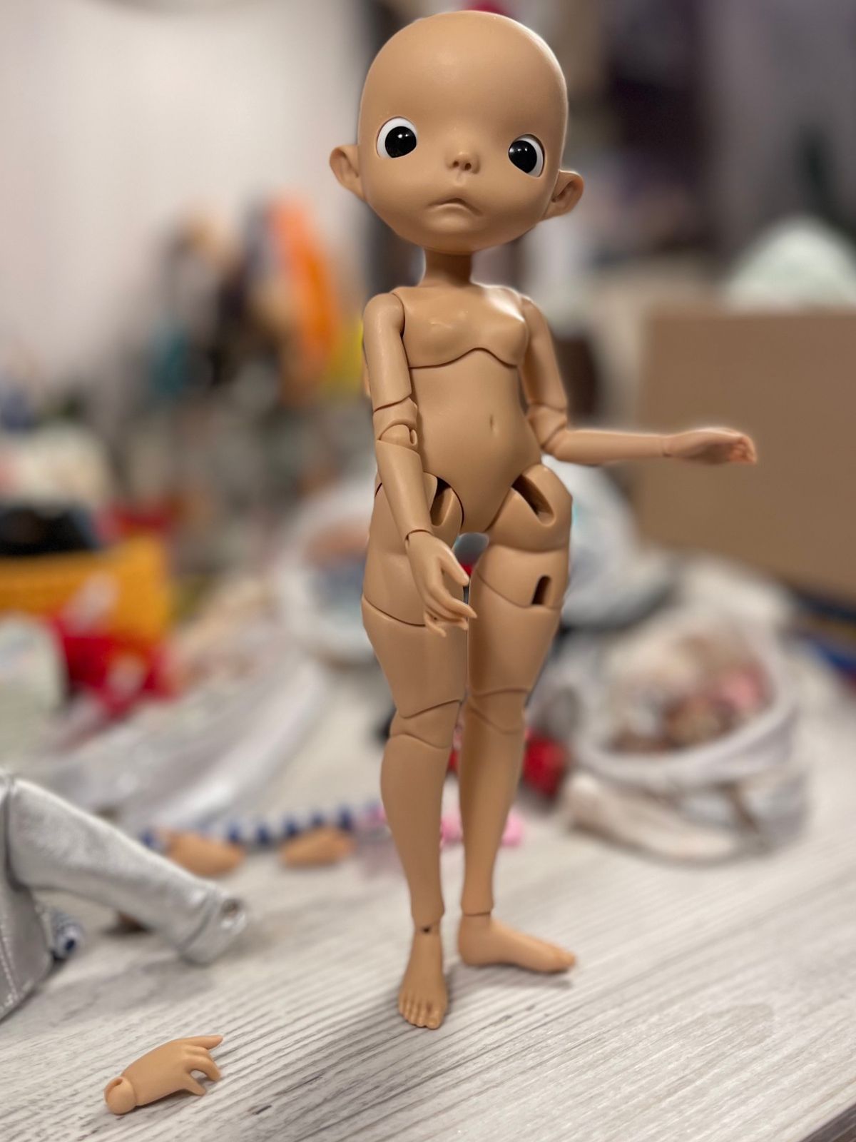 Vintage Fashion Doll - ใหม่27เซนติเมตรBJD sdตุ๊กตา1/6เนื้อเรซิ่นสาวDIYเนื้อร่วมที่สามารถเคลื่อนย้ายของเล่นน่ารักจุดแต่งหน้าตาโตจัดส่งฟรี