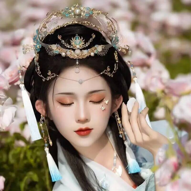 มงกุฎผมฮั่นฝูจีนสำหรับผู้หญิง  - Vintage Fashion In Chinese บทวิจารณ์และราคา