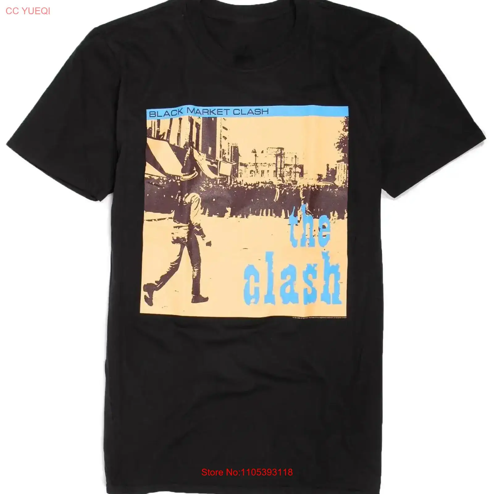 เสื้อยืด Rare The Clash Black  - Vintage Fashion Market บทวิจารณ์และราคา