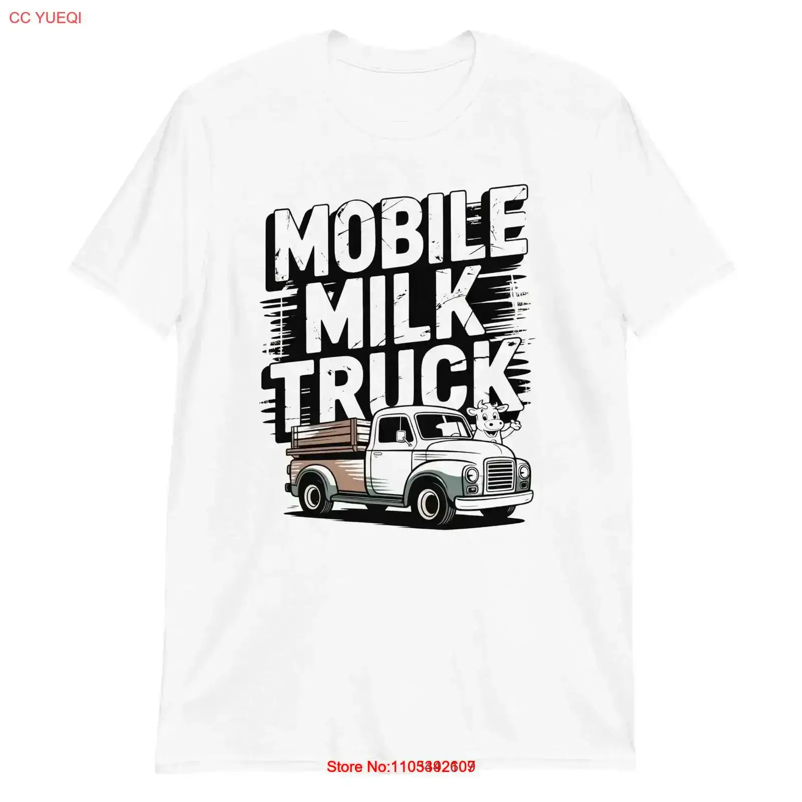เสื้อยืดลายรถบรรทุกนมเคลื่อนที - Vintage Fashion Market บทวิจารณ์และราคา