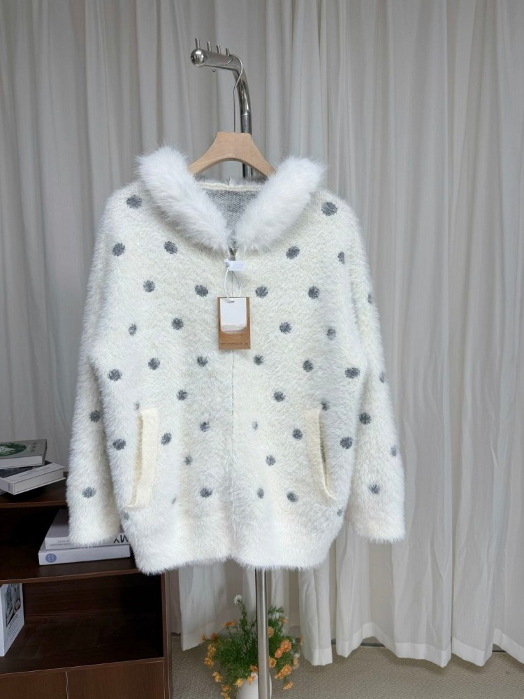เสื้อโค้ทลายจุดสไตล์เกาหลีหวาน - Vintage Fashion In Japan บทวิจารณ์และราคา