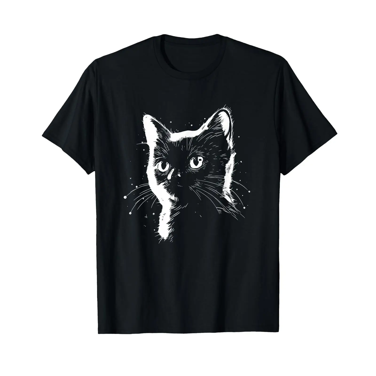 เสื้อยืดลายแมว วินเทจสีดำ ฟอกส - Vintage Fashion Drawings บทวิจารณ์และราคา