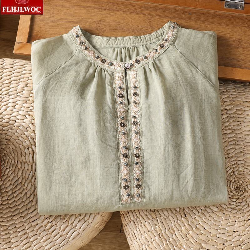 เสื้อเบลาส์ประดับลูกปัด แฟชั่น - Vintage Fashion In Japan บทวิจารณ์และราคา