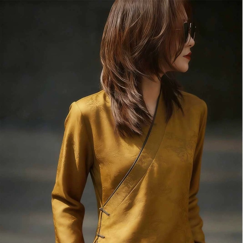 เสื้อผู้หญิงสไตล์จีนพิมพ์ลายวิ - Vintage Fashion In Chinese บทวิจารณ์และราคา