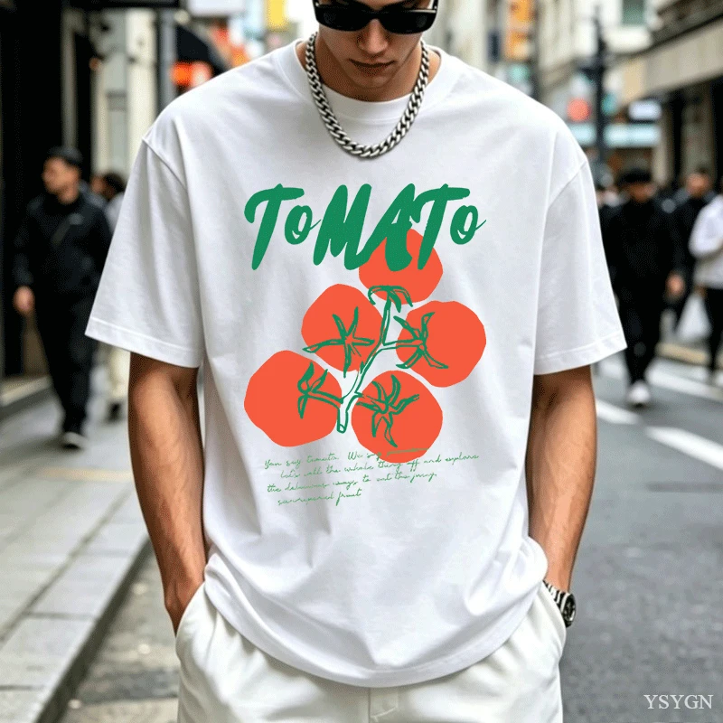 เสื้อยืดลายมะเขือเทศ เสื้อยืดล - Vintage Fashion Market บทวิจารณ์และราคา