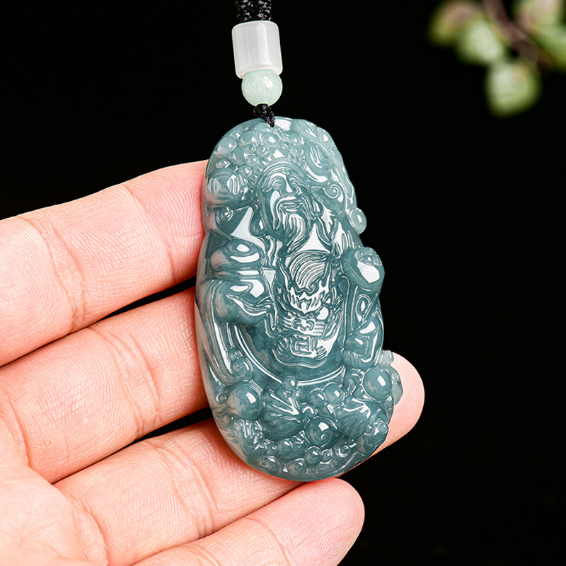 พม่า Jadeite God of Wealth จี้ - Vintage Fashion Design บทวิจารณ์และราคา