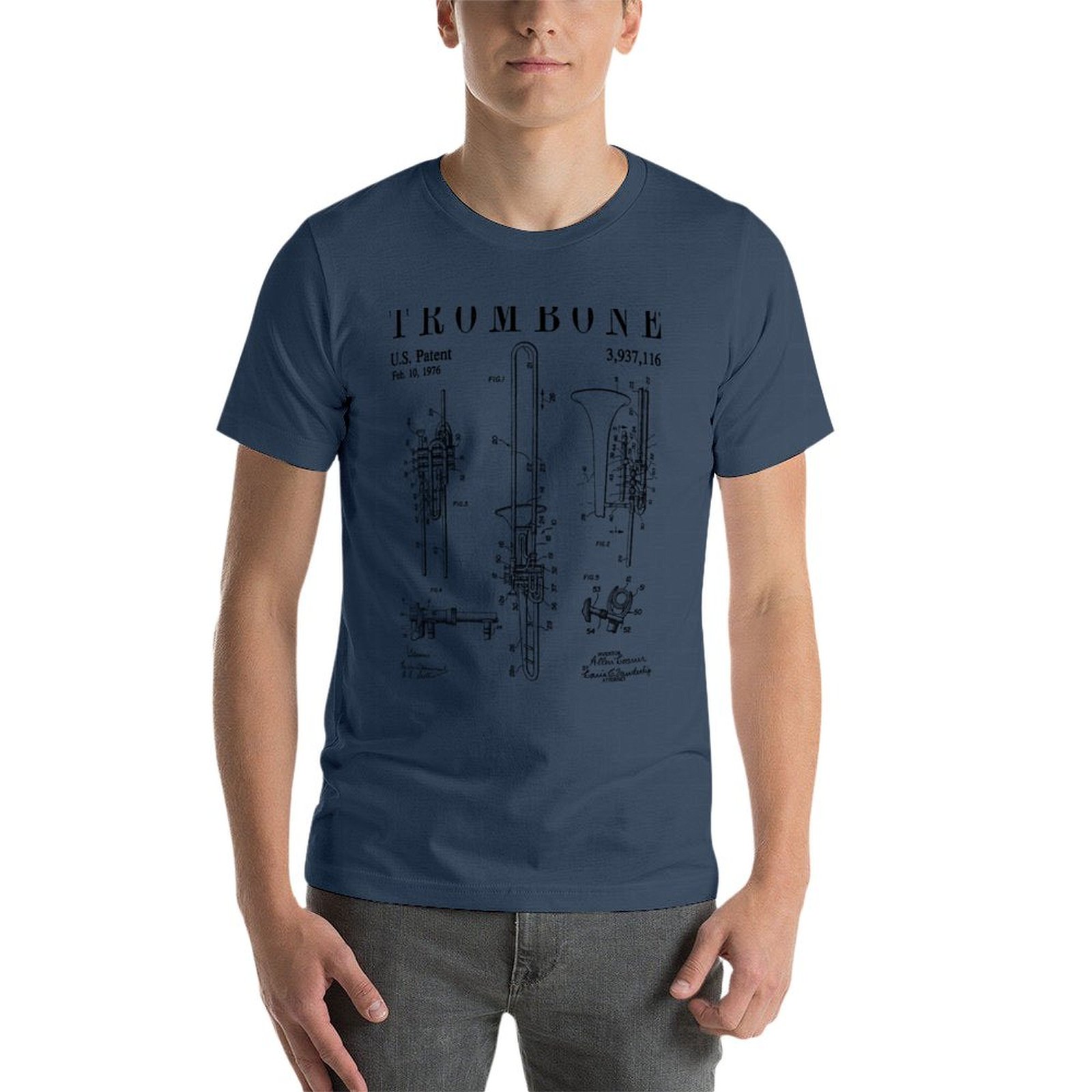 เสื้อยืดพิมพ์ลายทรอมโบนสไตล์วิ - Vintage Fashion Drawings บทวิจารณ์และราคา