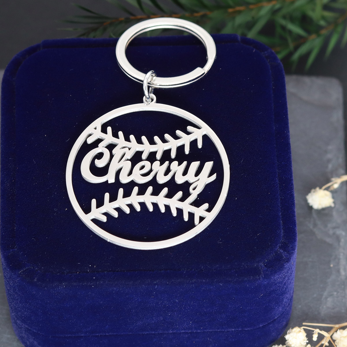 CUSTOM ชื่อ Ball พวงกุญแจสแตนเ - Vintage Fashion Names บทวิจารณ์และราคา